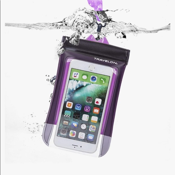 Travelon Floating Waterproof Phone Pouch Purple Unisex NWOT - Picture 1 of 11